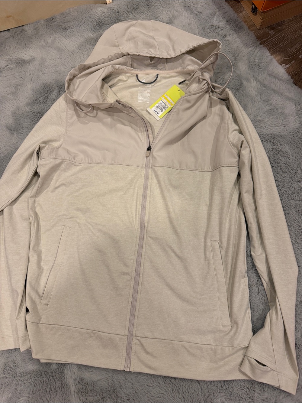 Women’s Lightweight Hooded Jacket - Cream all in motion medium